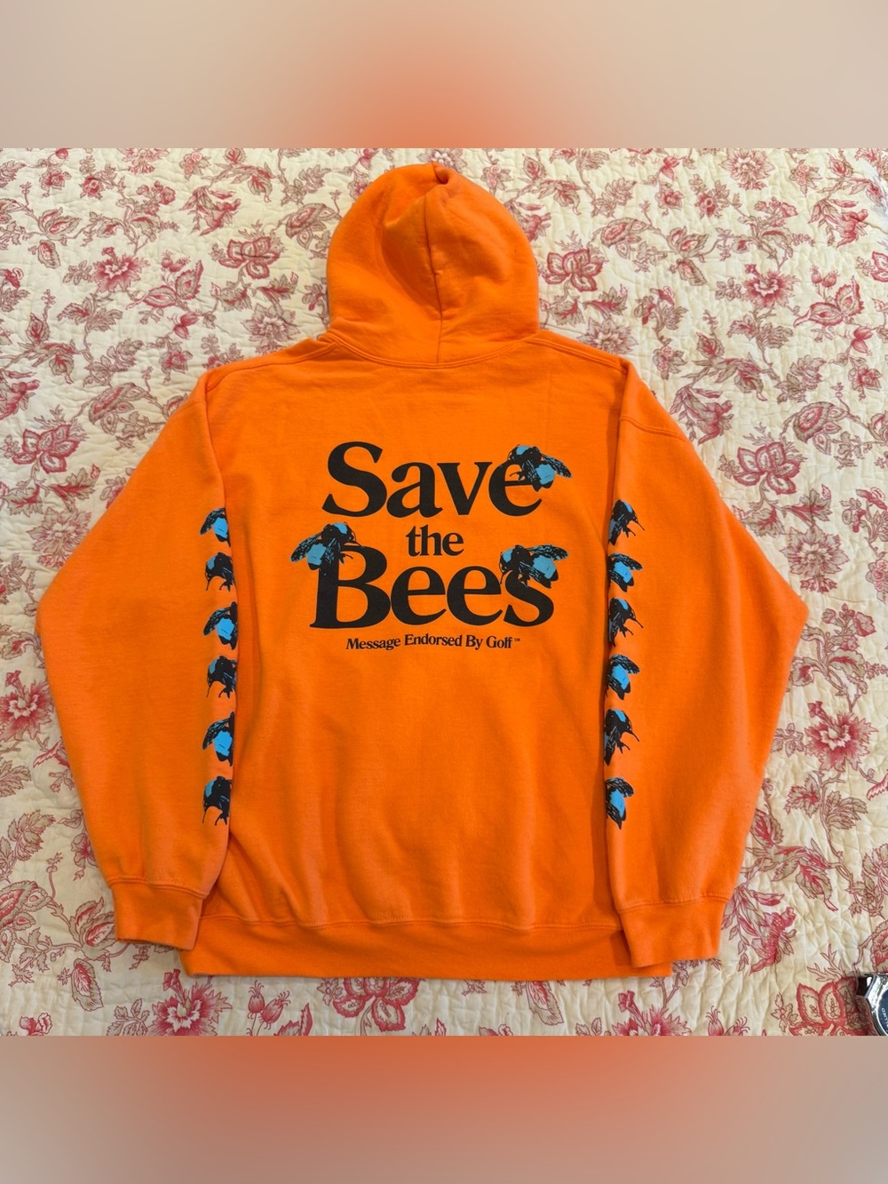 New Golf Wang Orange "Save the Bees" Crewneck Hoodie